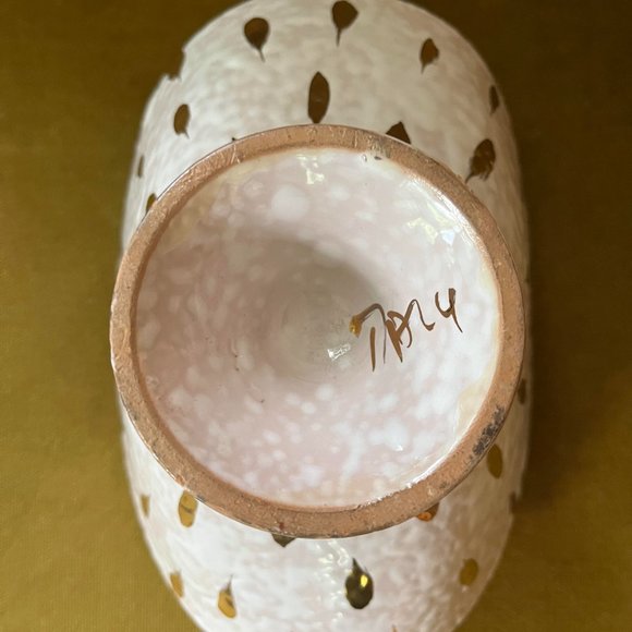 Mid Century Aldo Londi for Bitossi Feather Plume Marmalade Pot and Pedestal Bowl - Picture 3 of 11